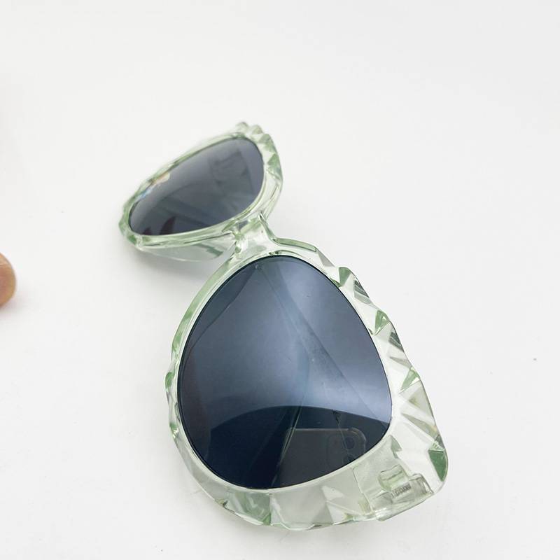export order Cat eye brand children's sunglasses fashion girl sunglasses anti -ultraviolet wicked sunshade