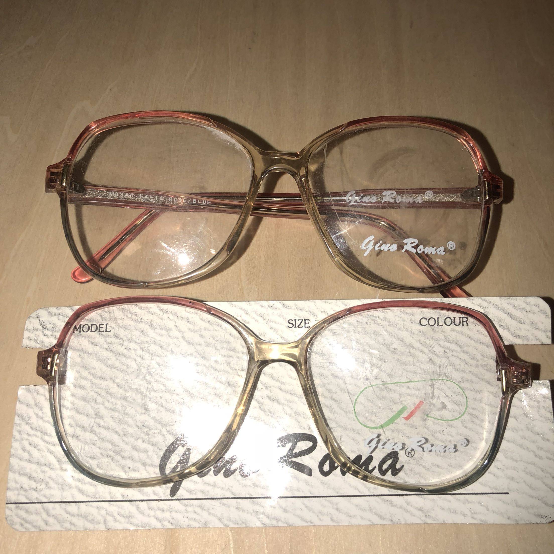 Original single ultra -light pink women's glasses frame transparent glasses frame retro orange powder light powder special offer clearance micro flaw