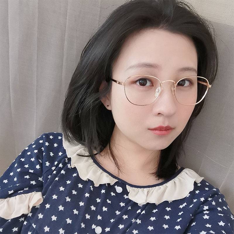 Kedu Delivery Home Ancient 90's Classic Carved Golden Silk Women's Model Glasses Frame Box Myopia