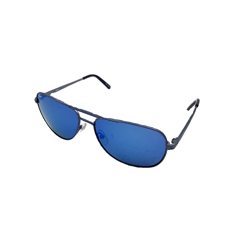 Export pure original single men's metal box sunglasses fashion personality coating sunglasses care mirror uv400