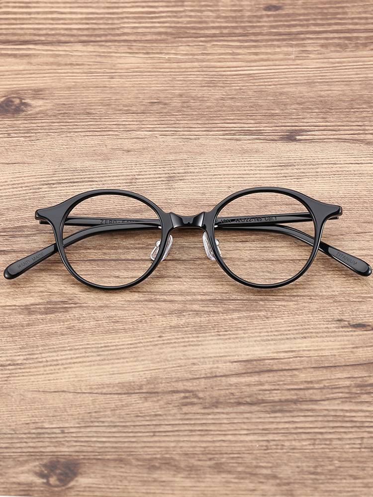 wow glasses Boston-n Boston Japan imported board small face Lai Belin, the same Bai Mountain Glasses Shelf Shop