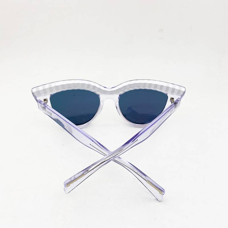 Original single female coating cat eye comfortable personality sunglasses anti -ultraviolet sunglasses outdoor tide shading mirror