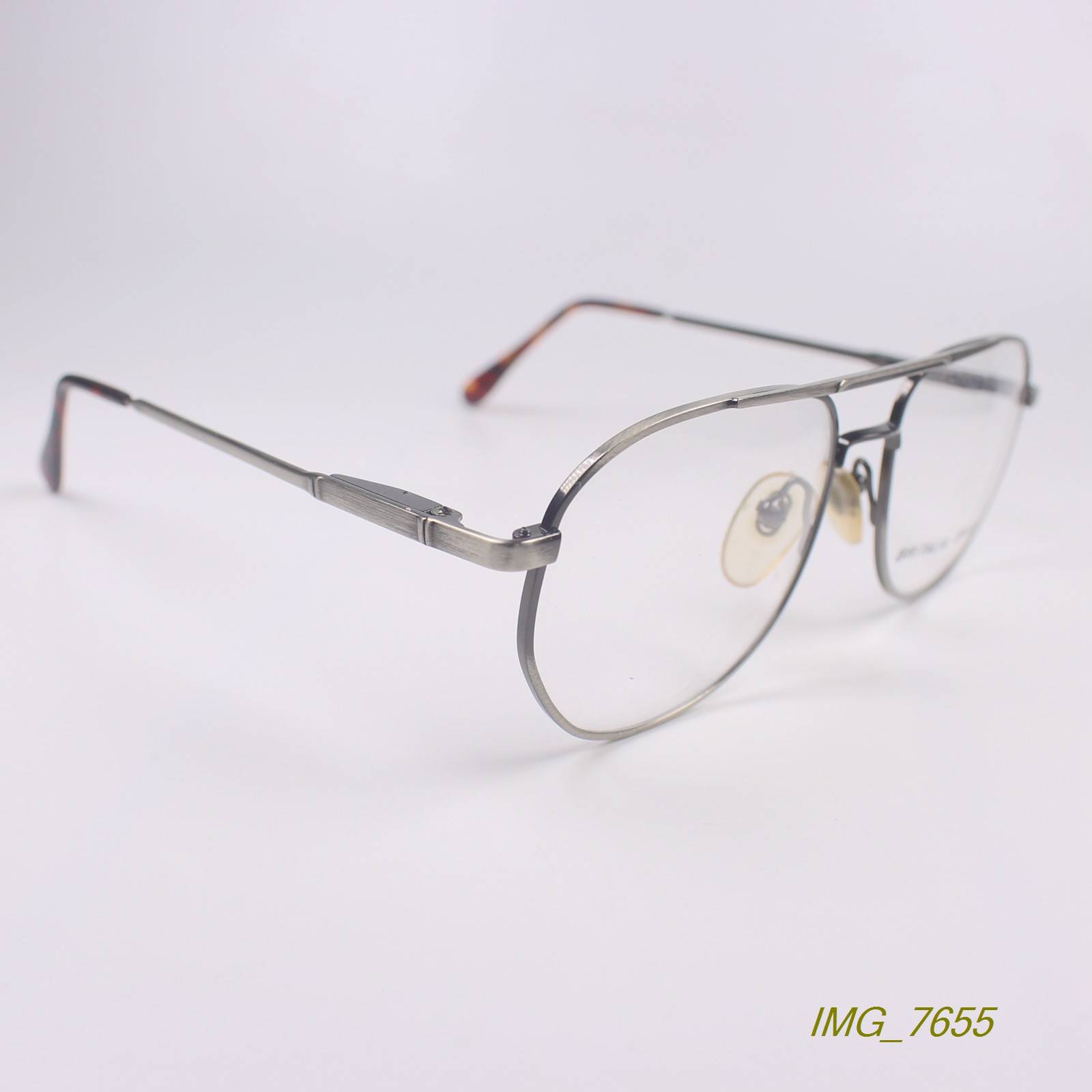 Original genuine retro metal small double beam multi-side small face myopia glasses frame glasses rack eyes C-2