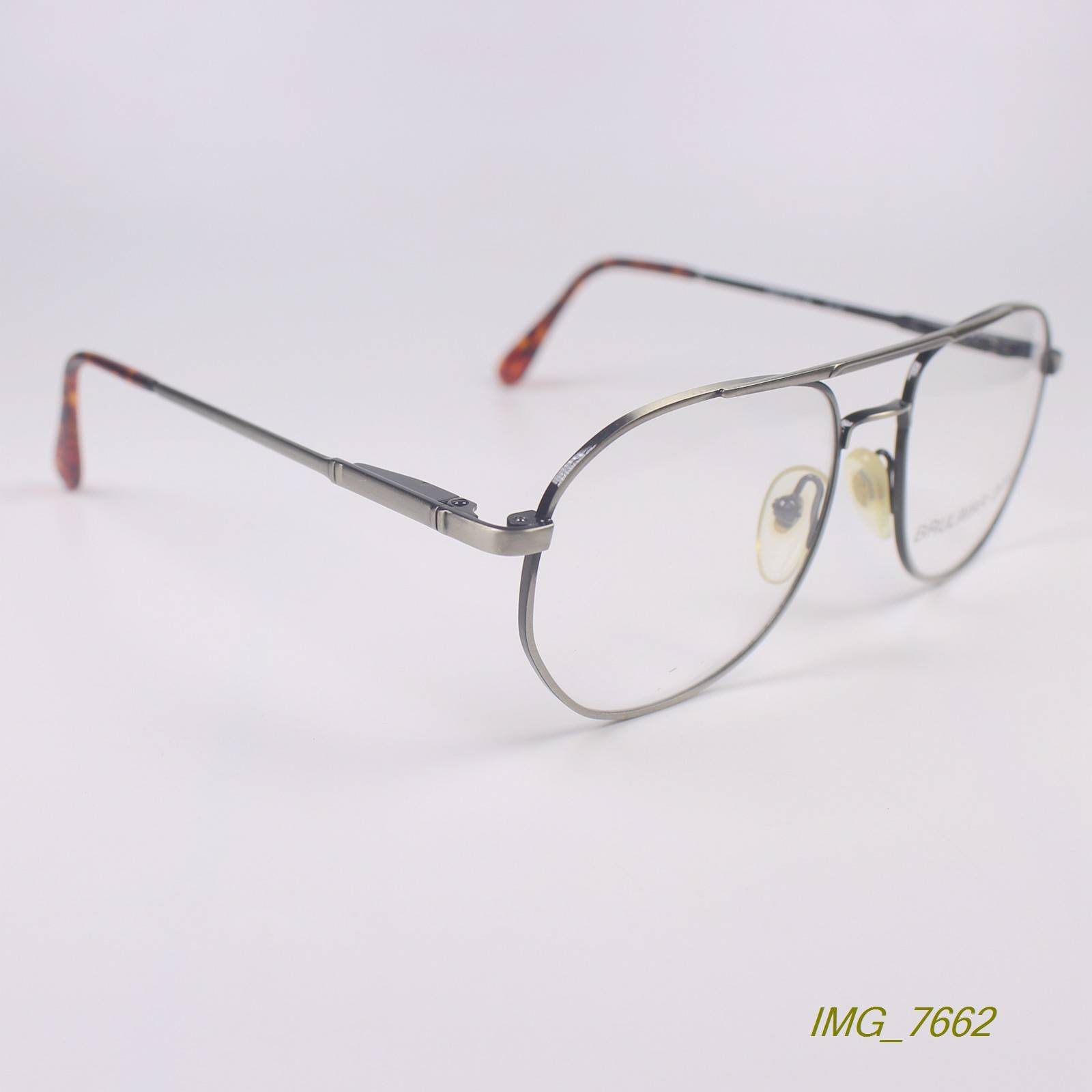 Original genuine retro metal small double beam multi-side small face myopia glasses frame glasses rack eyes C-2