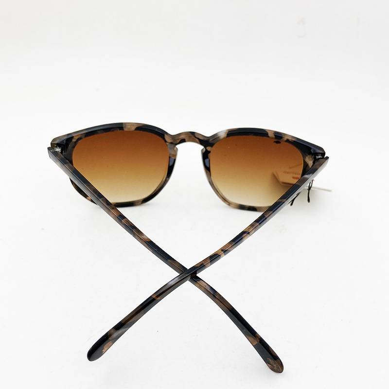 brand tail single single men and women medium faces, leopard print irregular sunglasses fashionable sunglasses anti -ultraviolet tide