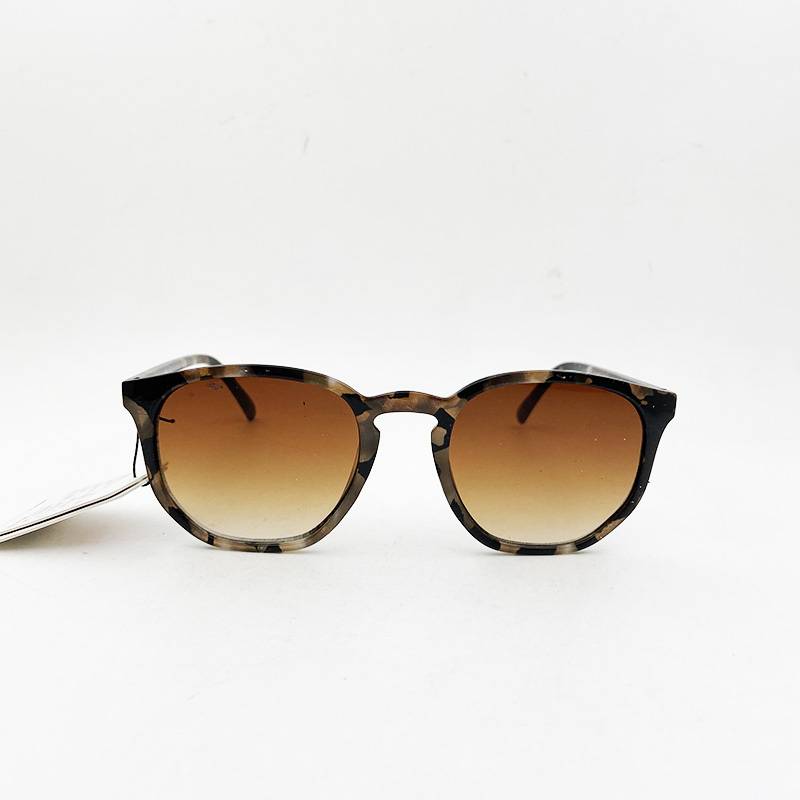 brand tail single single men and women medium faces, leopard print irregular sunglasses fashionable sunglasses anti -ultraviolet tide