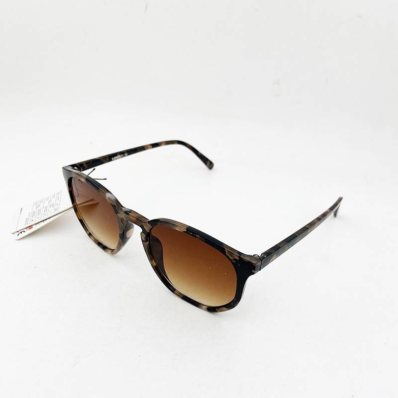 brand tail single single men and women medium faces, leopard print irregular sunglasses fashionable sunglasses anti -ultraviolet tide