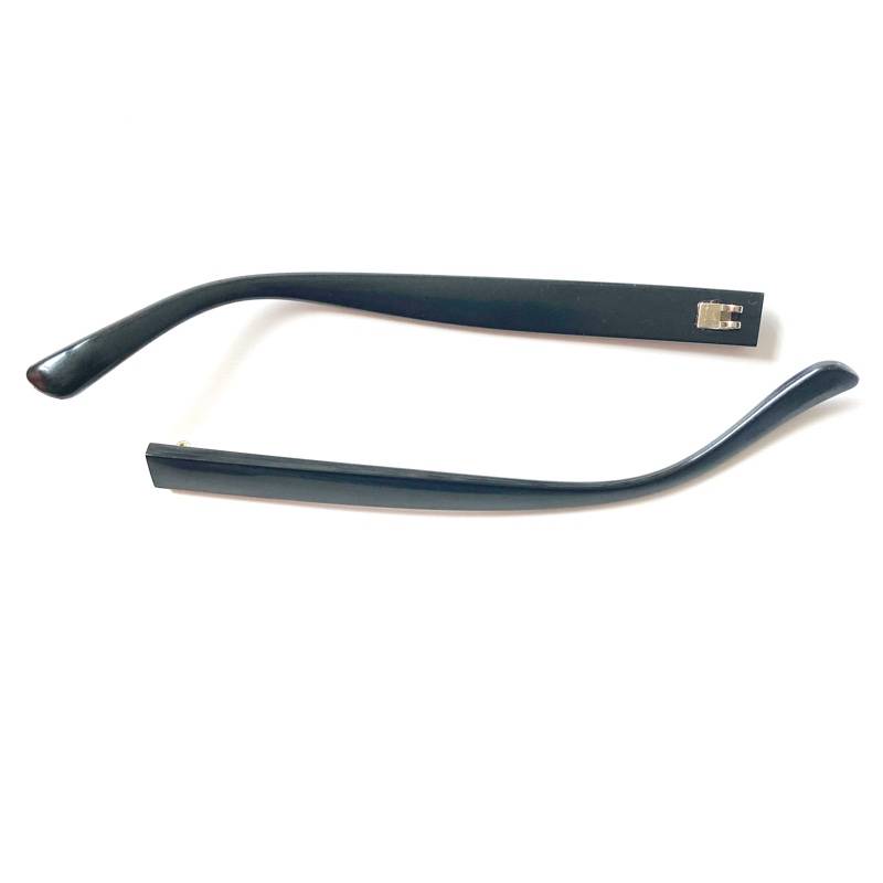 Three tooth glasses leg accessories legs wide 11mm transparent black glasses legs, a pair of mirror toes, glasses legs repair glasses legs