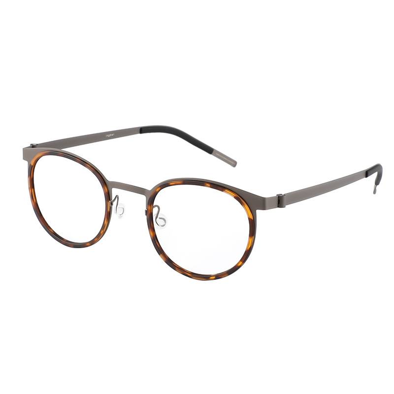 Xu Yan and Jiangwen, the same glasses frame, small face round frame, fashion retro can be equipped with close -view pure titanium super light glasses rack 9704