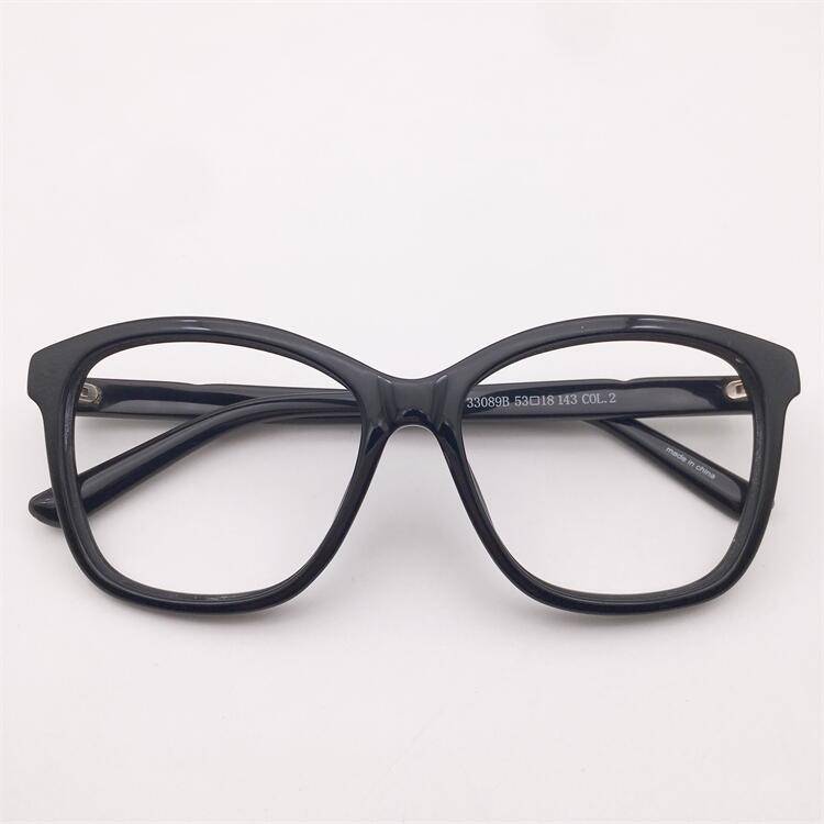 Black pantye plate large round frame literary temperament