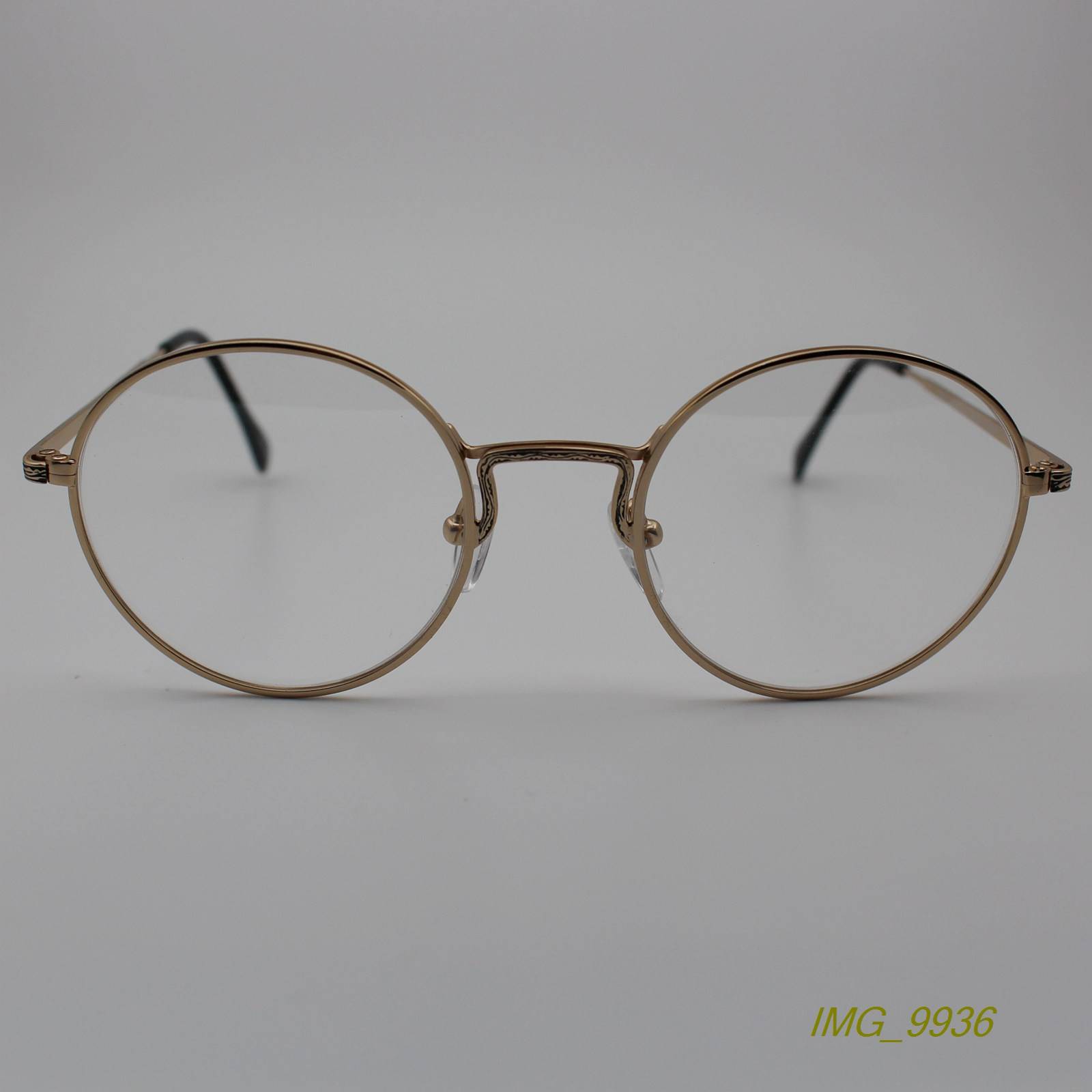 Large factory cosmetic literary and artistic small circular frame myopia glasses frame optical glasses frame Gold 9060