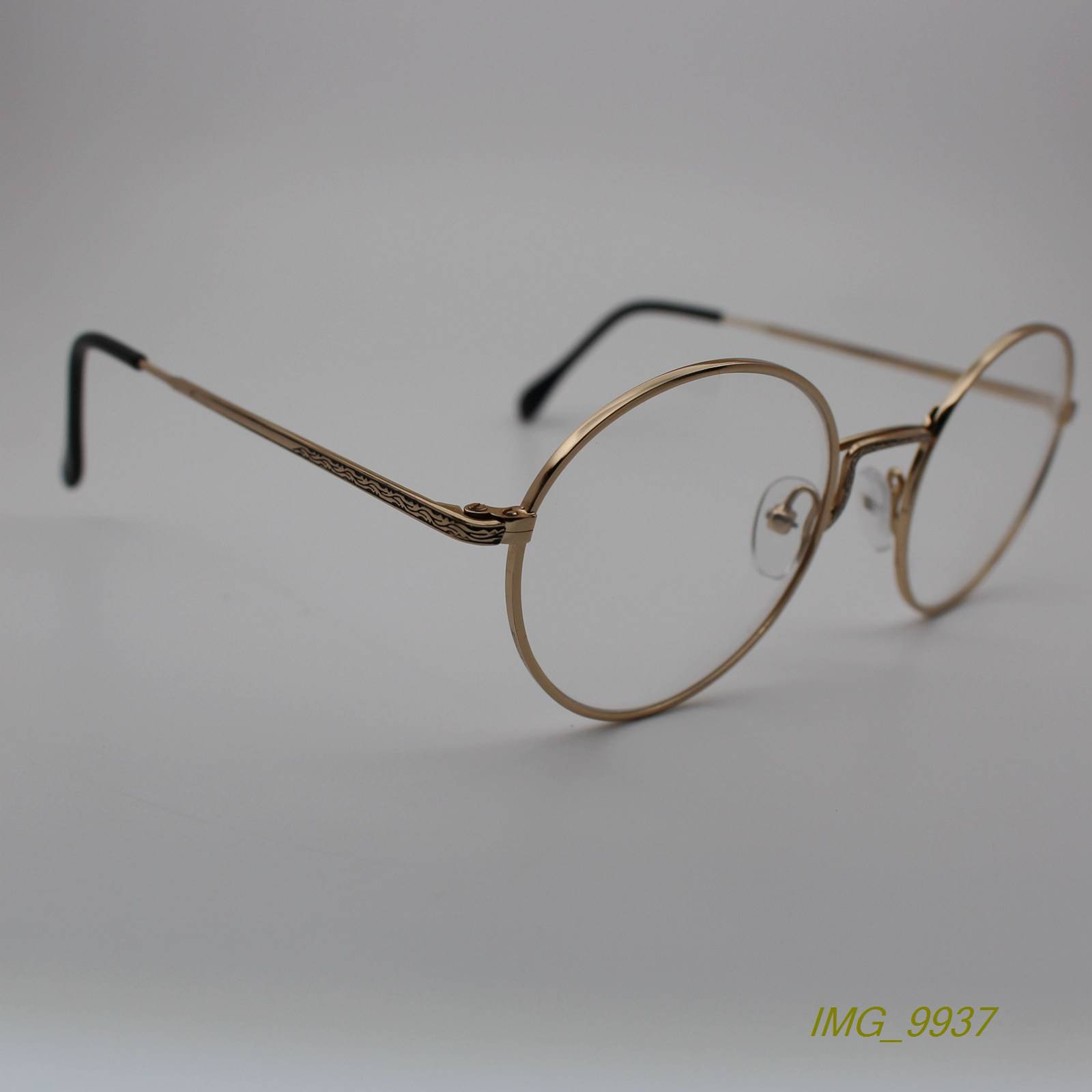 Large factory cosmetic literary and artistic small circular frame myopia glasses frame optical glasses frame Gold 9060