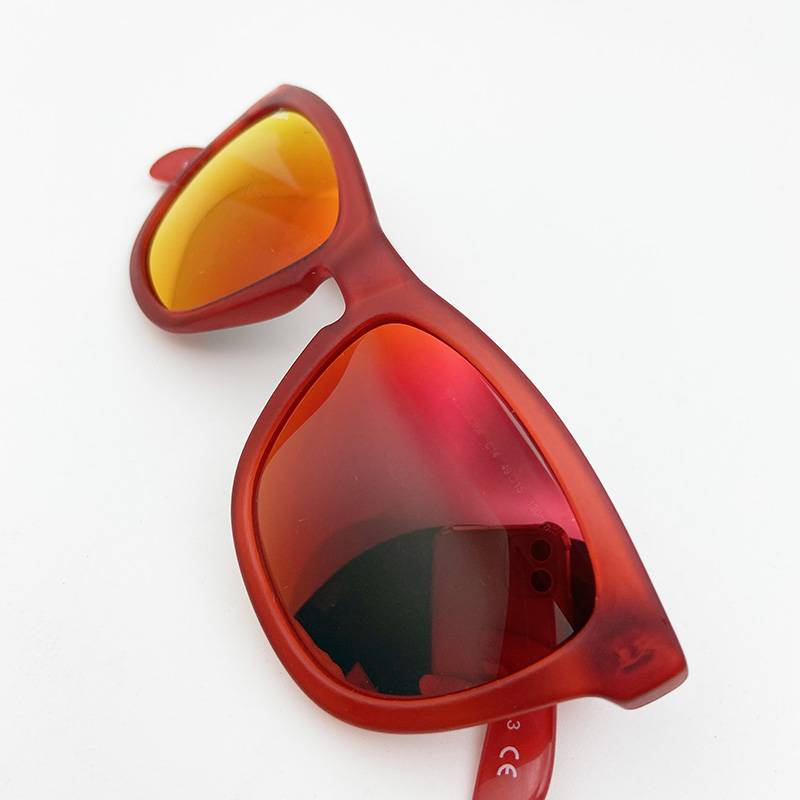 Photo micro -flaw out pure original single children red sunglasses fashion girl sunglasses care mirror sunshade sunshine mirror