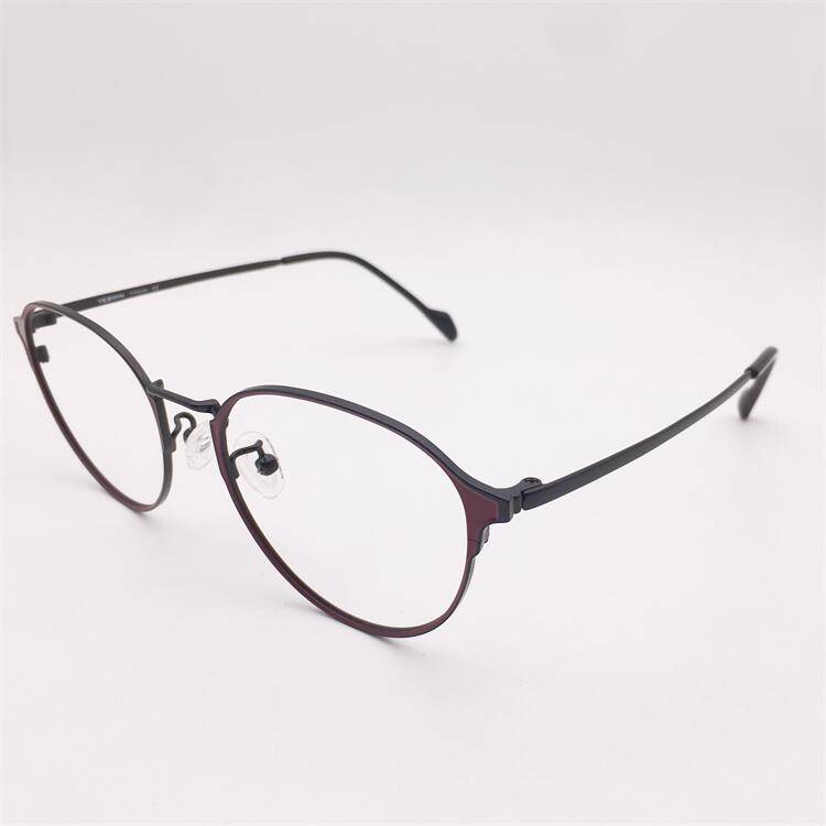 Treasured orphan original single red ultra -light titanium full frame large box fine legs fine leg literary temperament glasses frame