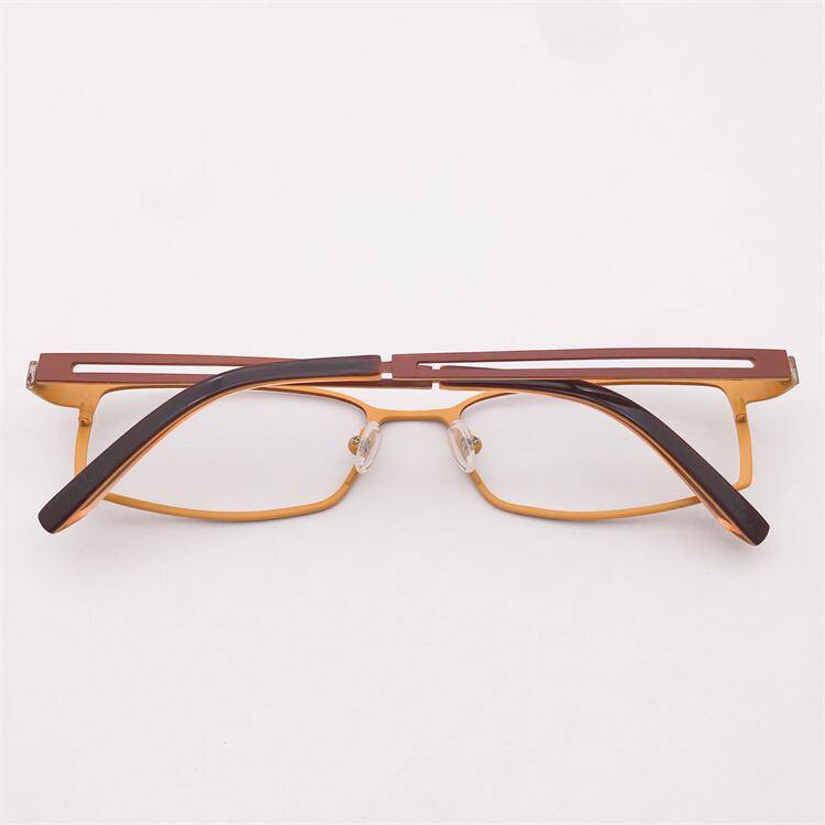 Original single Japanese order orange ultra -light pure titanium full -box literary temperament model mirror lens glasses shelf female