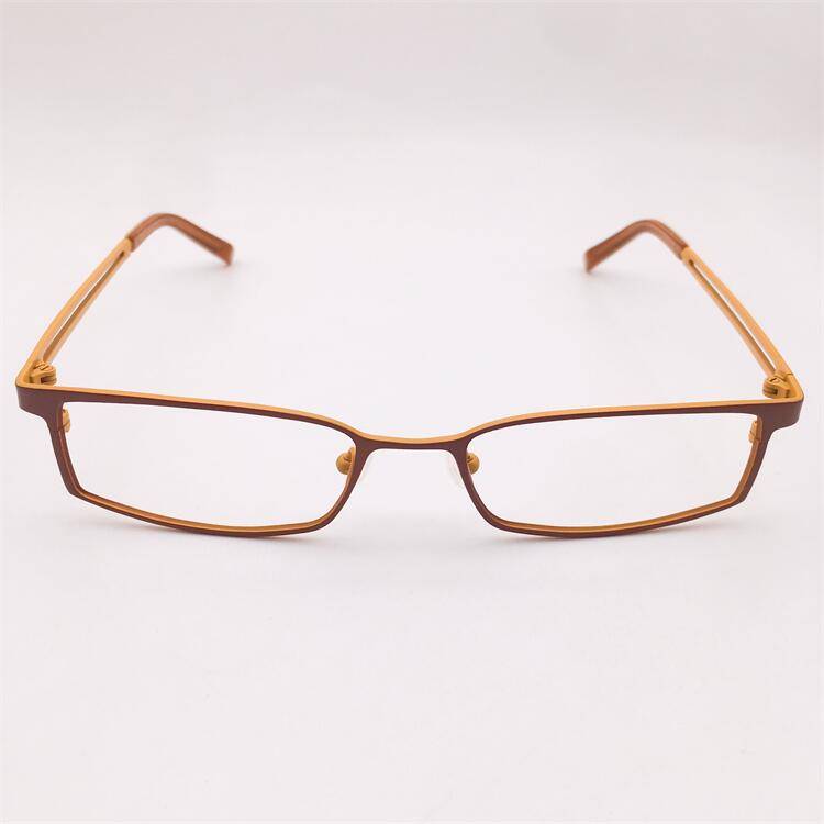 Original single Japanese order orange ultra -light pure titanium full -box literary temperament model mirror lens glasses shelf female