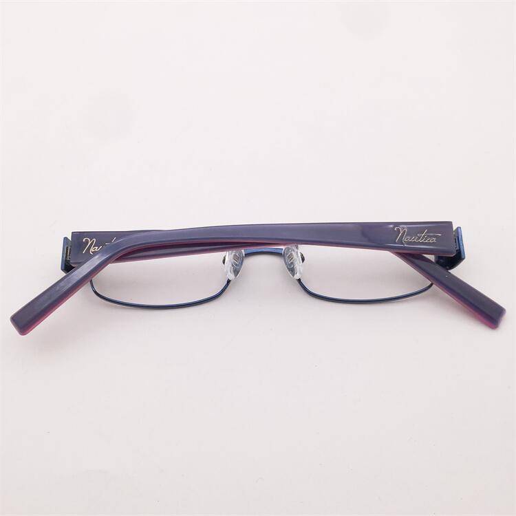 Shenzhen produced original single dark blue full frame small round frame plate spring mirror leg literary small face glasses shelf female