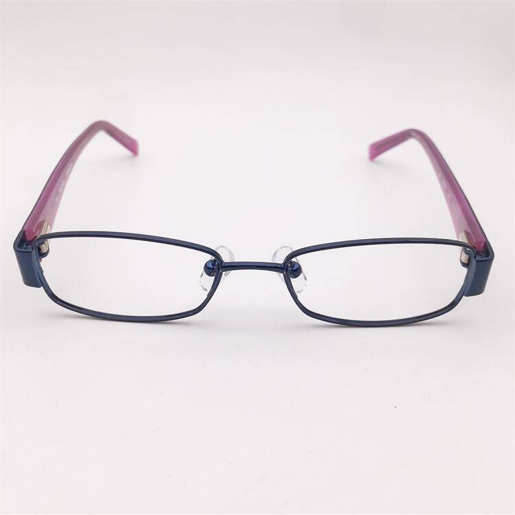 Shenzhen produced original single dark blue full frame small round frame plate spring mirror leg literary small face glasses shelf female