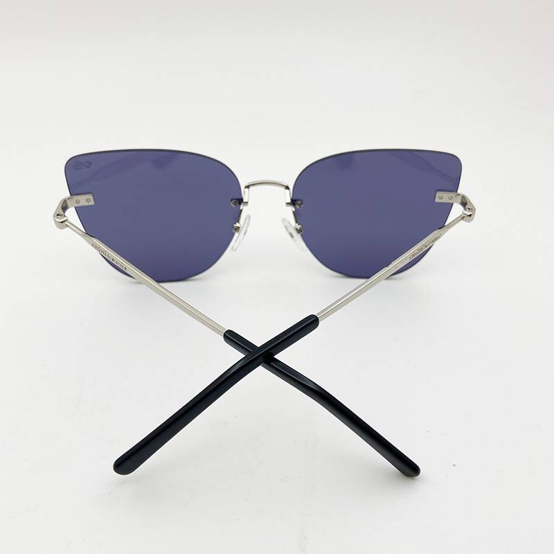 Exporting pure original single men and women sunglasses fashion personalized cat eye sunglasses anti -ultraviolet watch mirror sunscreen mirror
