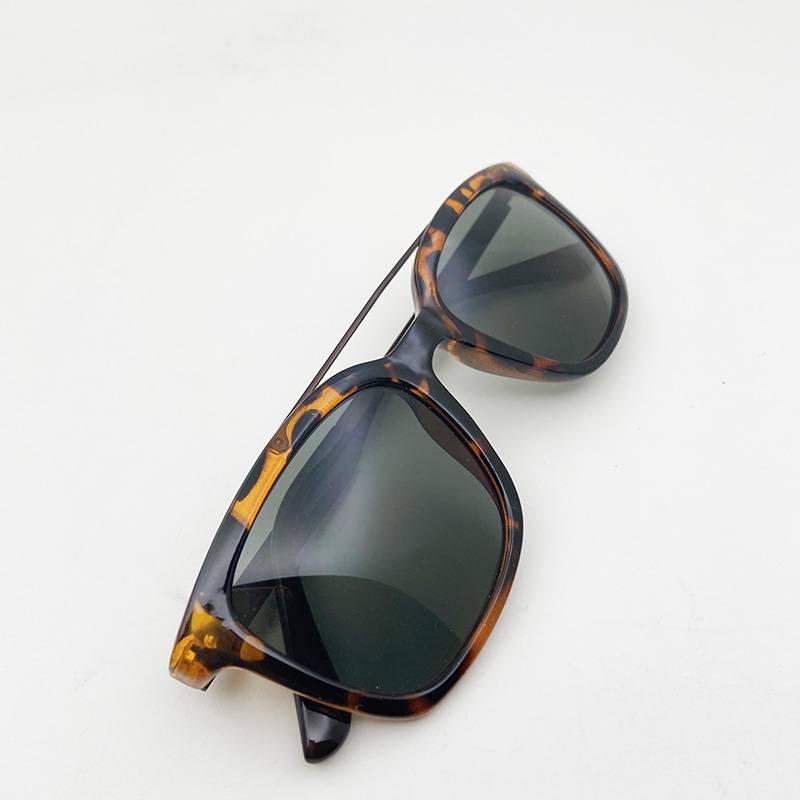 Original single men's and women's leopard double beams of sunglasses fashion sunglasses anti -ultraviolet lighting mirror uv400 UV400