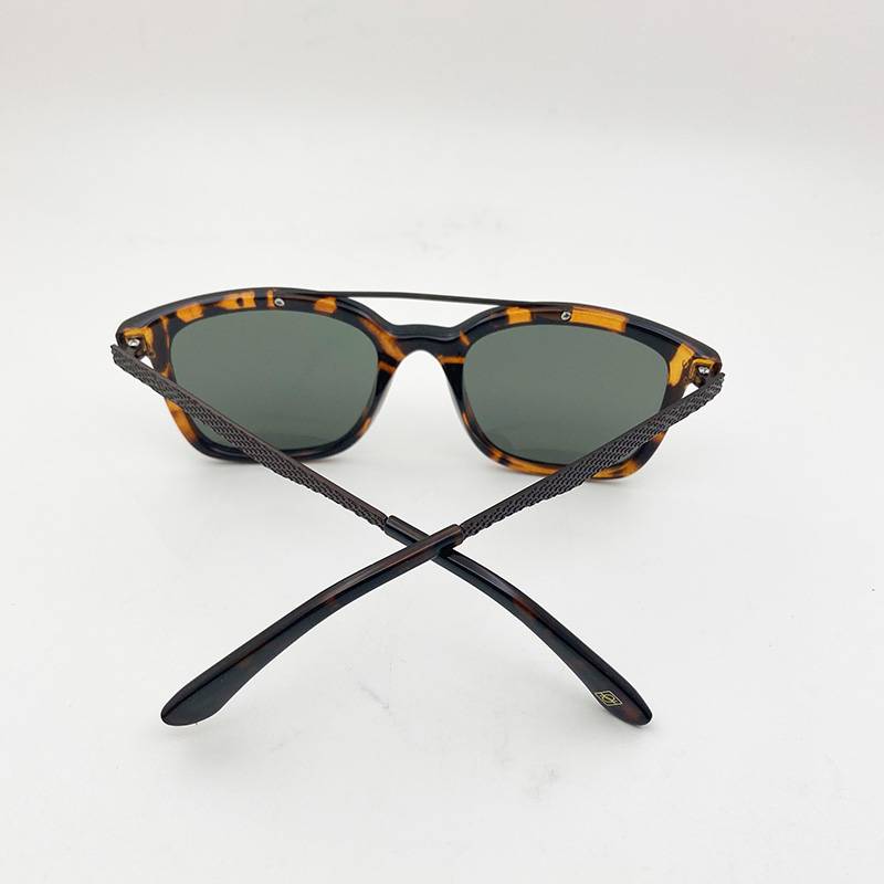 Original single men's and women's leopard double beams of sunglasses fashion sunglasses anti -ultraviolet lighting mirror uv400 UV400