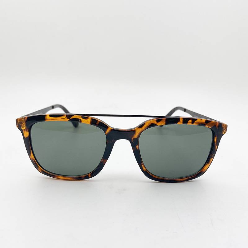 Original single men's and women's leopard double beams of sunglasses fashion sunglasses anti -ultraviolet lighting mirror uv400 UV400