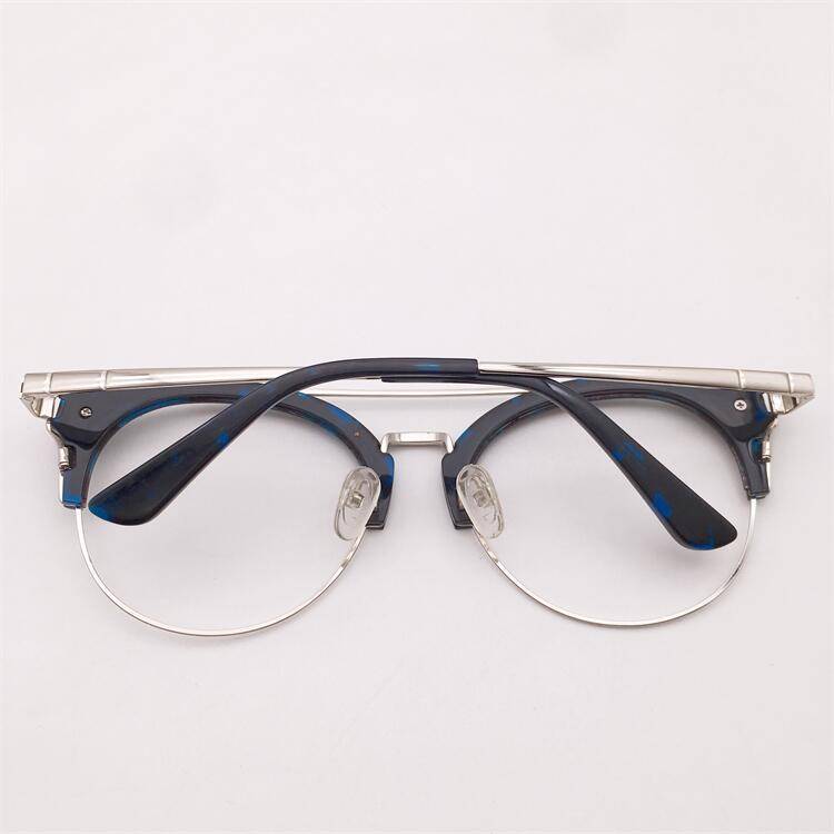 Treasure Orphan Original Single Black Blue Steak Color Framed Eyebroken Brang Two Nose Liang Lingyi with close vision sunglasses men and women