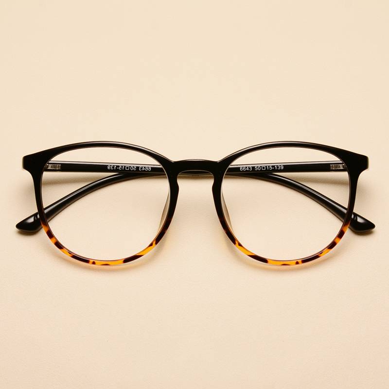 Women's tide retro glasses frame ultra -light TR90
