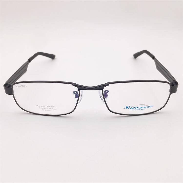 Treasured orphan original single black ultra -light pure titanium business temperament full -frame literary versatile glasses frame men and women