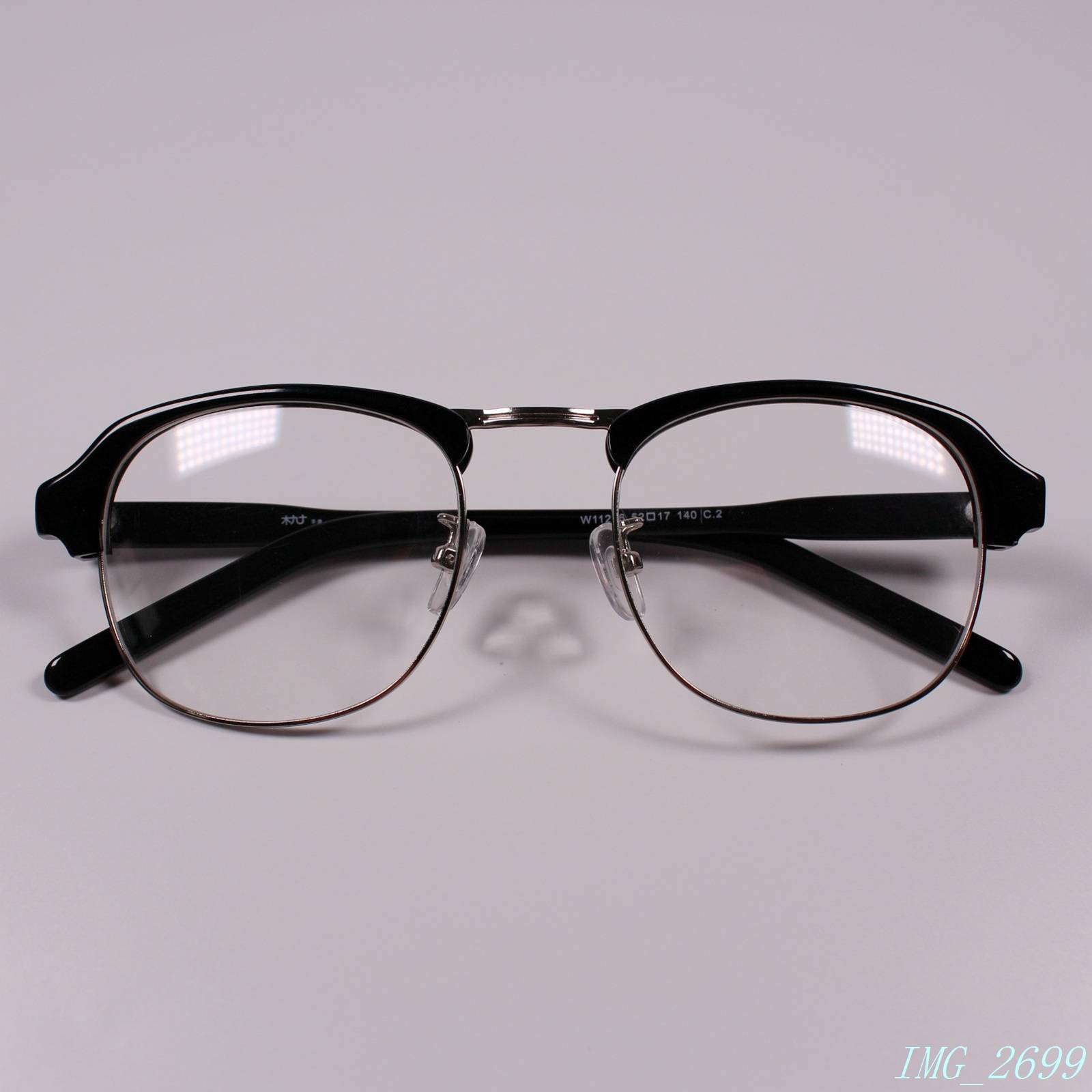 Genuine retro board plus metal eyebrow mirror men's myopia glasses frame optical shelf multi -color W11256