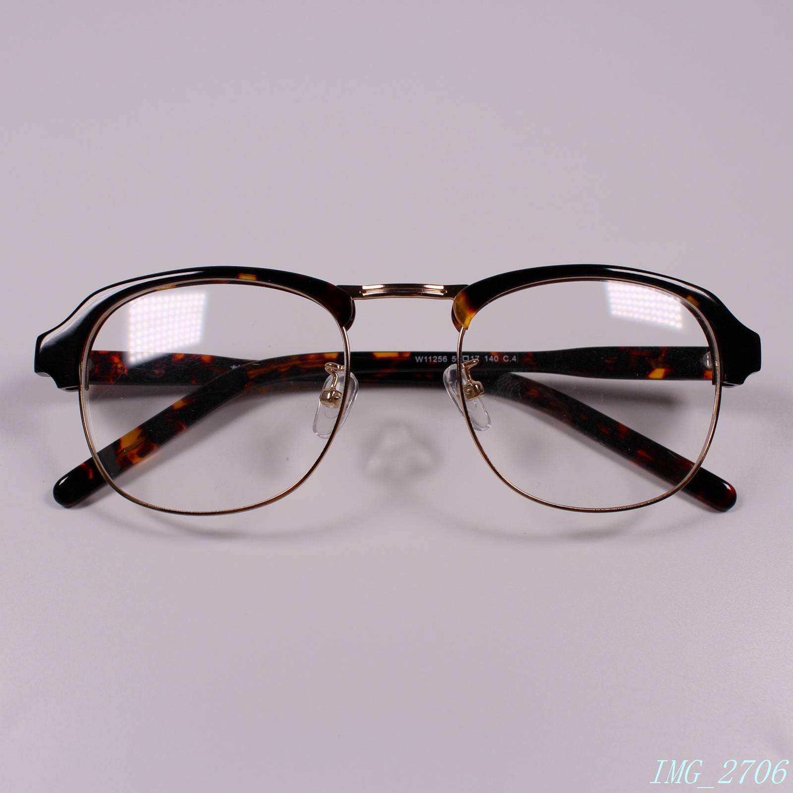 Genuine retro board plus metal eyebrow mirror men's myopia glasses frame optical shelf multi -color W11256