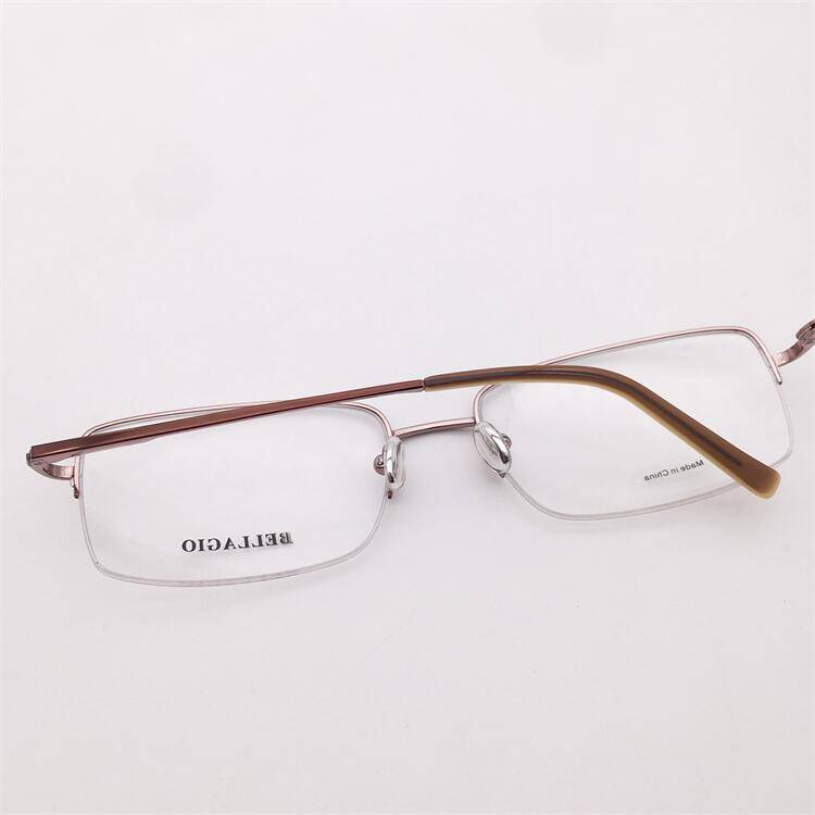 Treasured orphan original single -gun color ultra -wide business temperament half -frame big face fat face glasses frame men and women