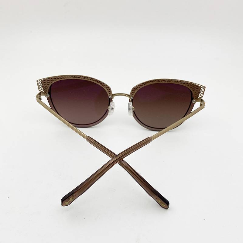 Exporting pure original single female cat eye brand sunglasses fashion personality sunglasses anti -ultraviolet sunshade tide