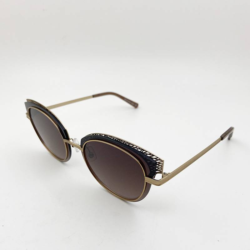 Exporting pure original single female cat eye brand sunglasses fashion personality sunglasses anti -ultraviolet sunshade tide