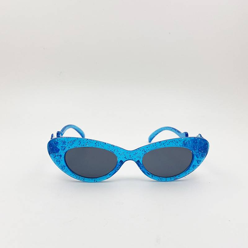 order Children's sunglasses personalized girl cat eye sunglasses anti -ultraviolet watch shading mirror tide model