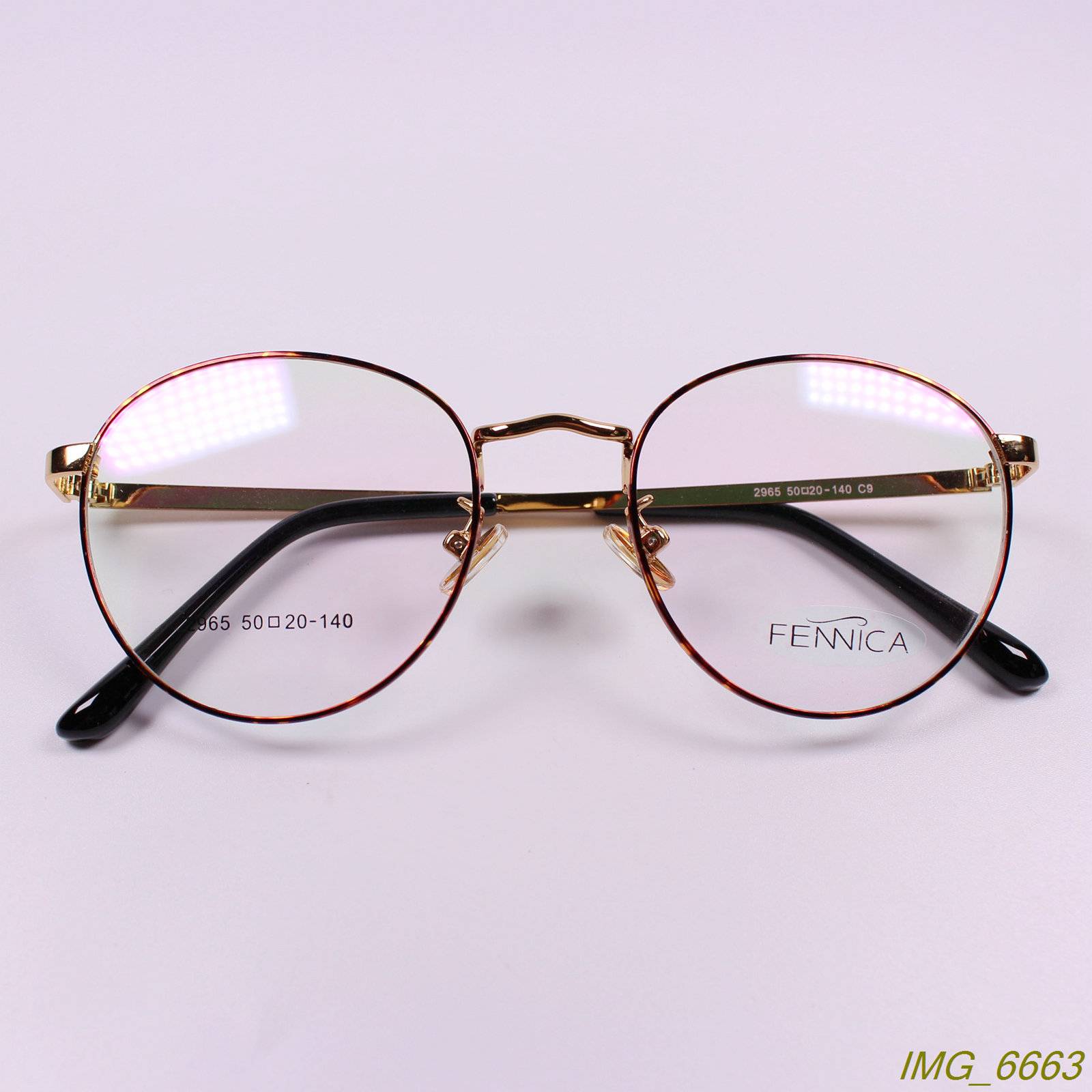 Factory genuine retro round frame metal literary myopia glasses frame glasses frame 6 color 2965