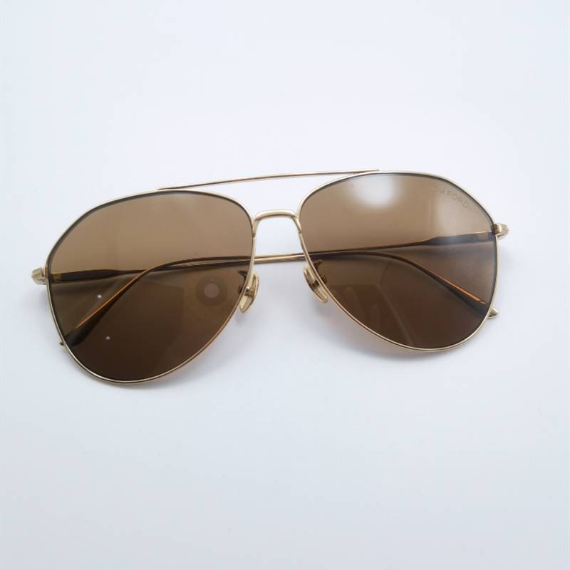 Tomford Tom Ford Pilot Pure Titanium Morroscopy Big Face Light and Comfortable Toad Mirror TF747D
