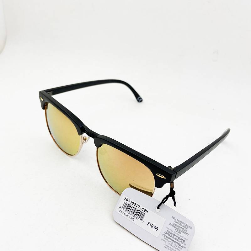 exported men's and women's half -frame anti -UV prevention sunglasses fashion coating glasses sunglasses tide