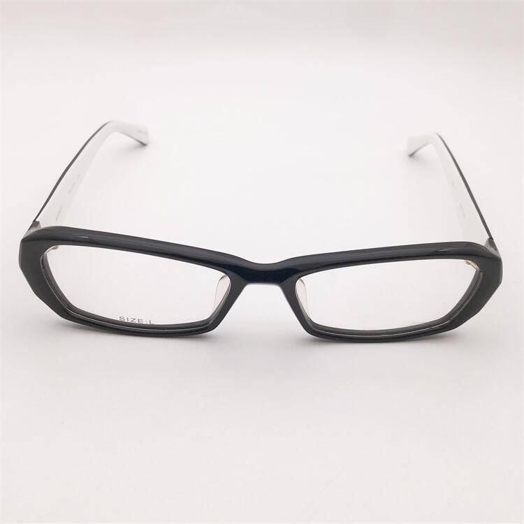 Lonely Japanese order Black board full -frame full -frame alien box polygonal literary and artistic glasses frame men and women
