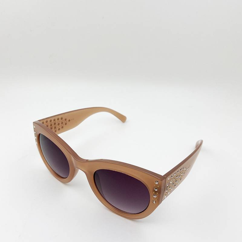 Order Ladies Inlays Diamond Mustard Fashion Personal Personal Personal Anti -UV Watching Mirror Uv400 UV400