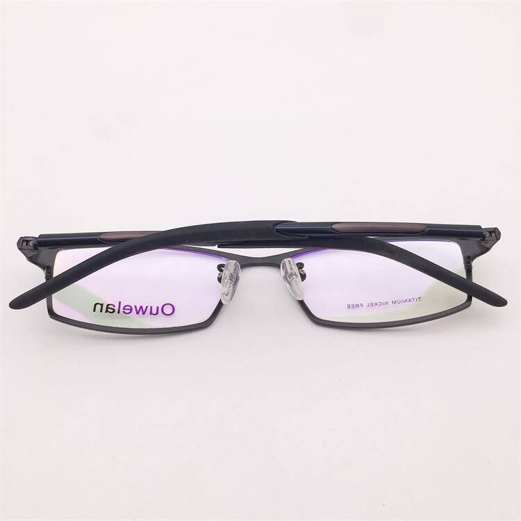 Black full -frame business temperament myopia glasses rack