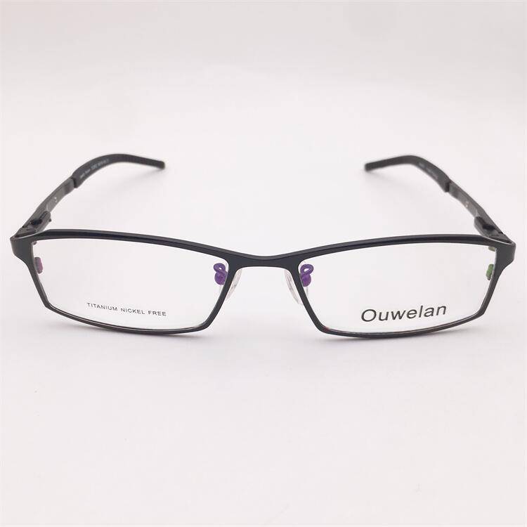 Black full -frame business temperament myopia glasses rack