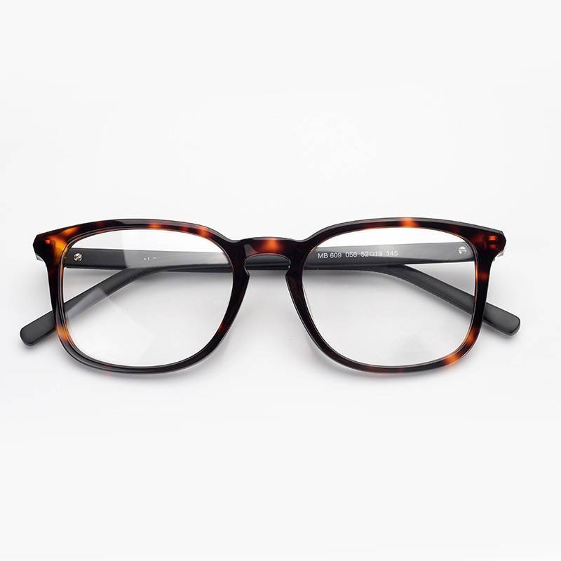 Original single new glasses rack MB609 imported board business casual men's flat vision myopia framework