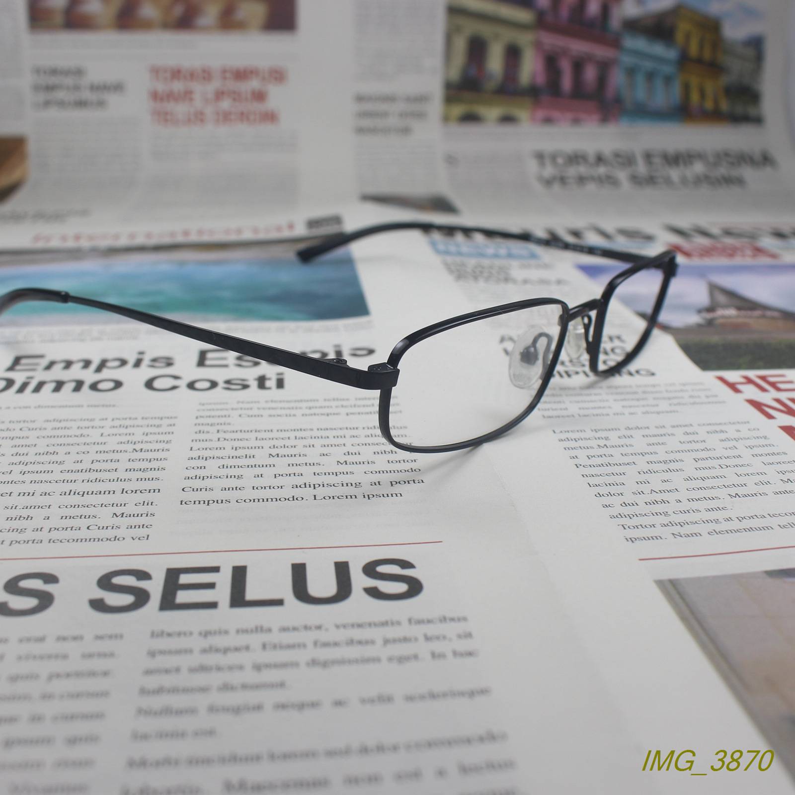 Sample small square -frame metal men and women height myopia glasses frame Eyes light and strong 214