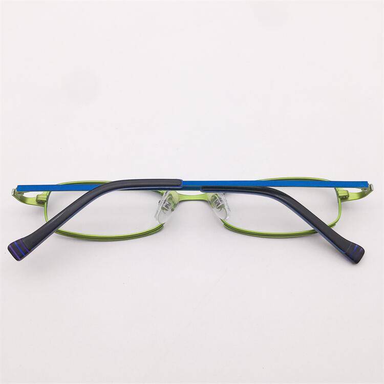Treasure orphan original single blue -green alloy full -frame alien frame personalized literary two -color electroplating glasses shelf female