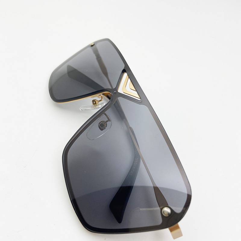 Brand original single men's high -end sunglasses fashion personality sunglasses anti -ultraviolet eye mirror shading mirror tide model