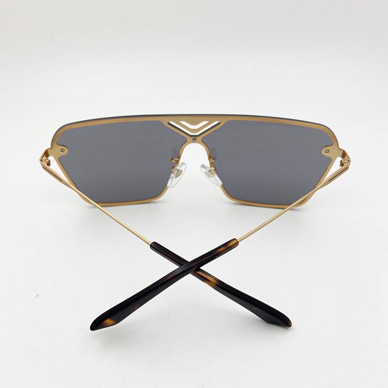 Brand original single men's high -end sunglasses fashion personality sunglasses anti -ultraviolet eye mirror shading mirror tide model