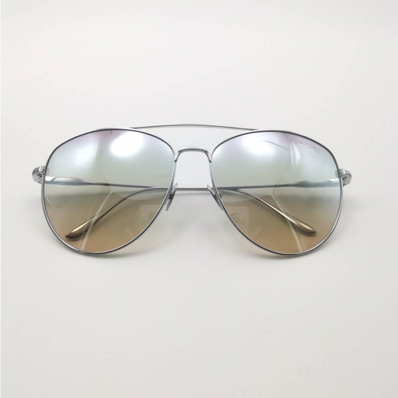 Tomford Tom Ford Titanium Polarized Pyramid Pilot fashion casual sunglasses TF784