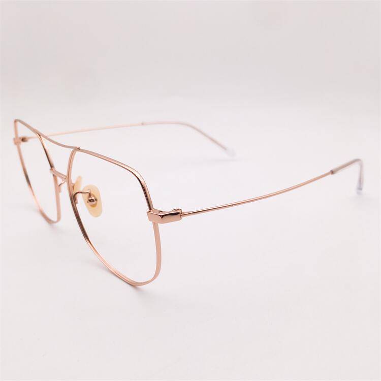Treasure orphan original single gold ultra -light pure titanium full -frame multi -sideline frame fine -leg fine leg gold silk glasses