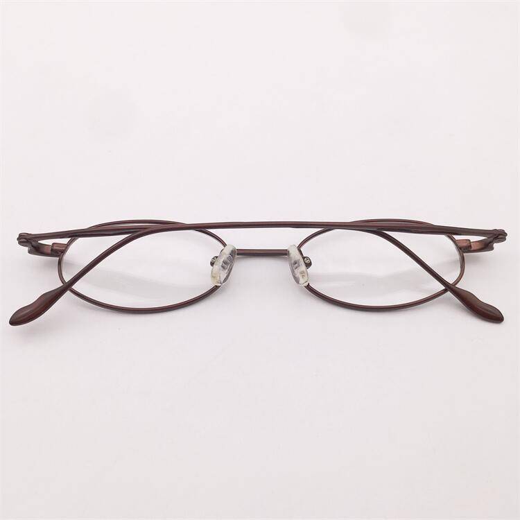 Treasure orphan original single dark red ultra -light titanium full frame small round frame literary temperament myopia glasses frame